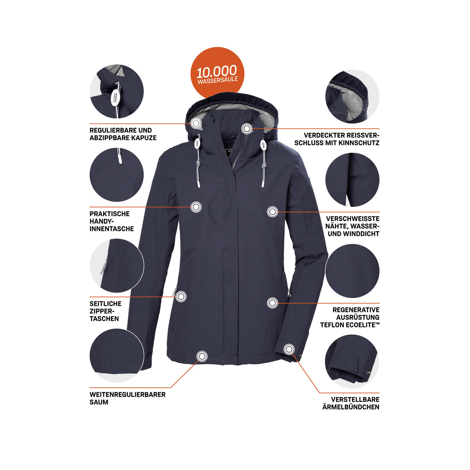 Damen Outdoorjacke KOS 61 5/7