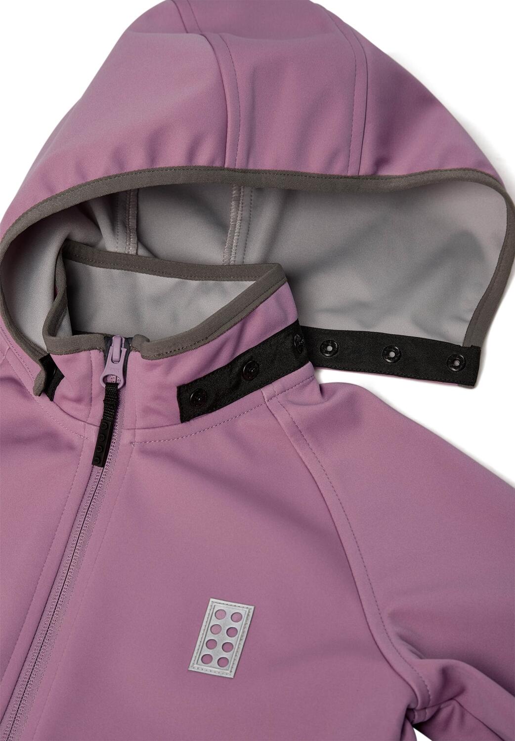 Kurtka Softshell Dziewczęca LEGO Sefrit200 Fioletowa 3/4