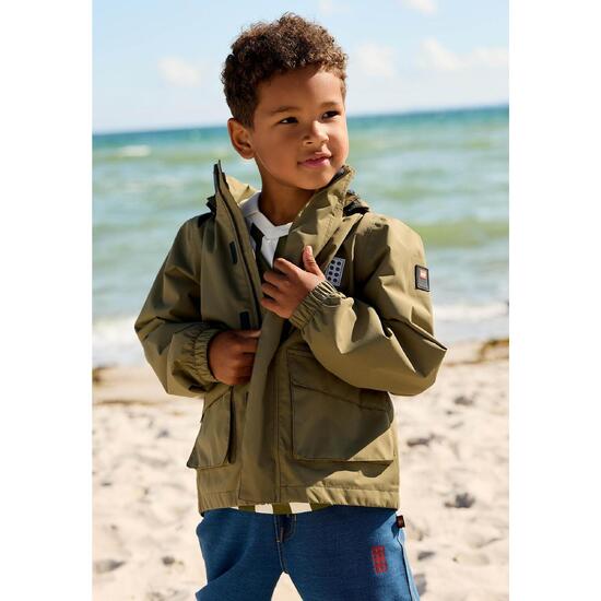 Kurtka Dziecięca LEGO Jad203 Oliwkowa
