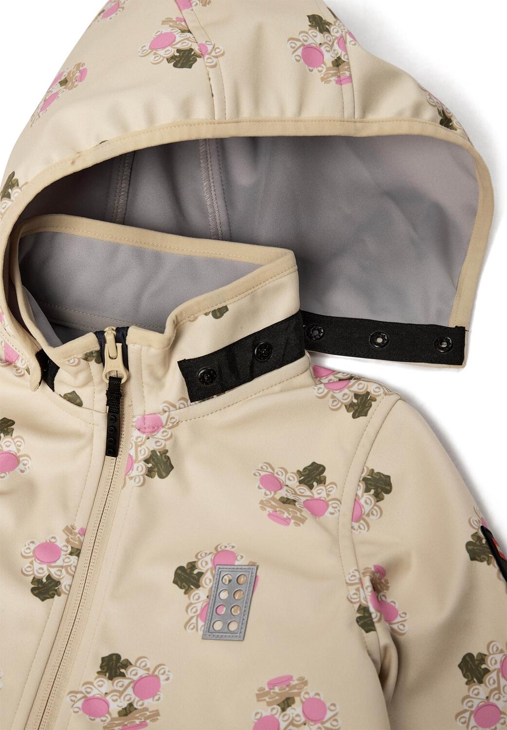 Kurtka Softshell Dziewczęca LEGO Jua200 Biała 5/5