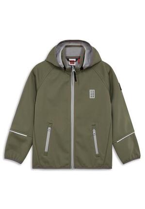 Kurtka Softshell Dziecięca LEGO Sefrit200 Oliwkowa