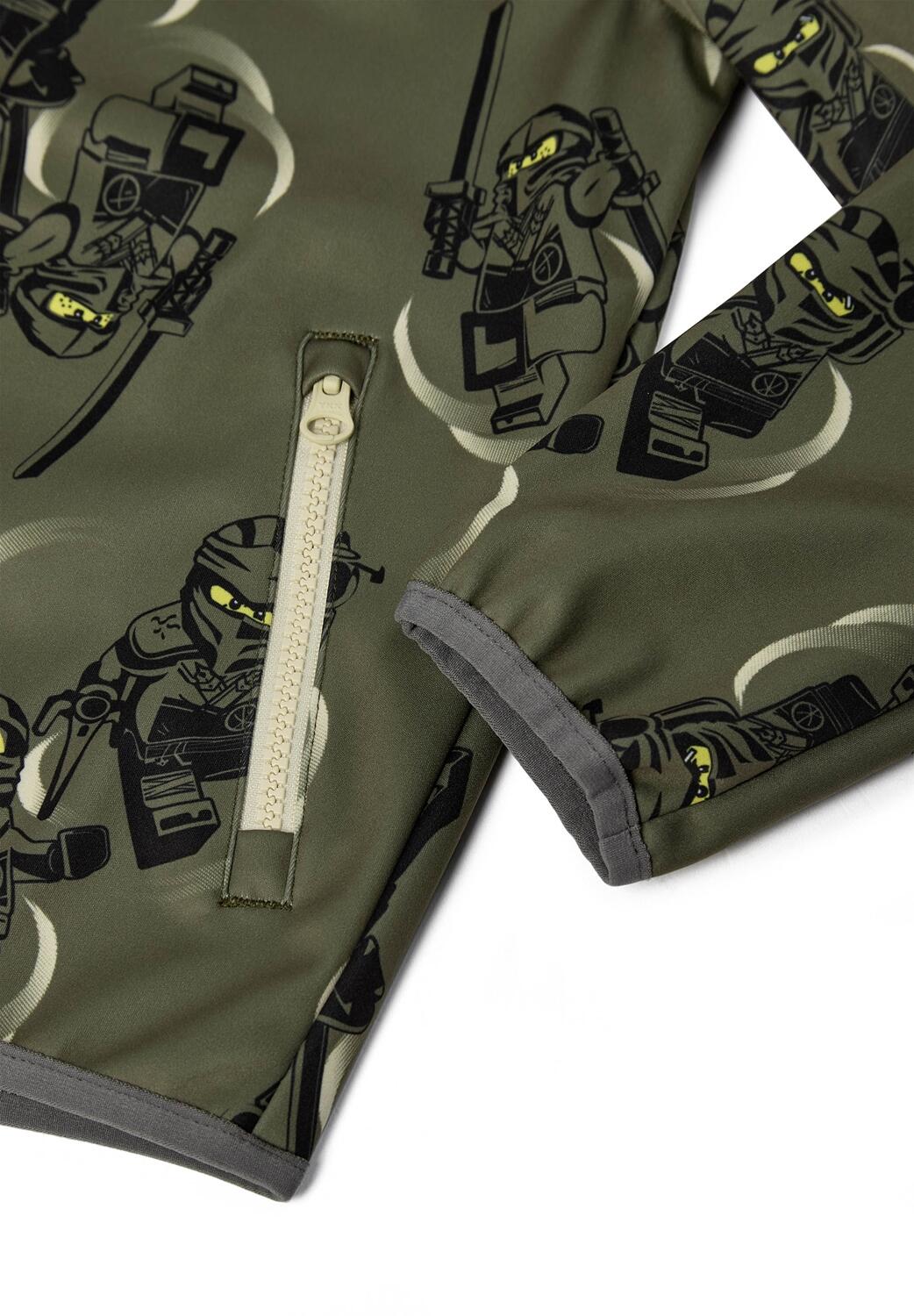 Kurtka Softshell Chłopięca LEGO Ninjago Sian200 Oliwkowa 3/3