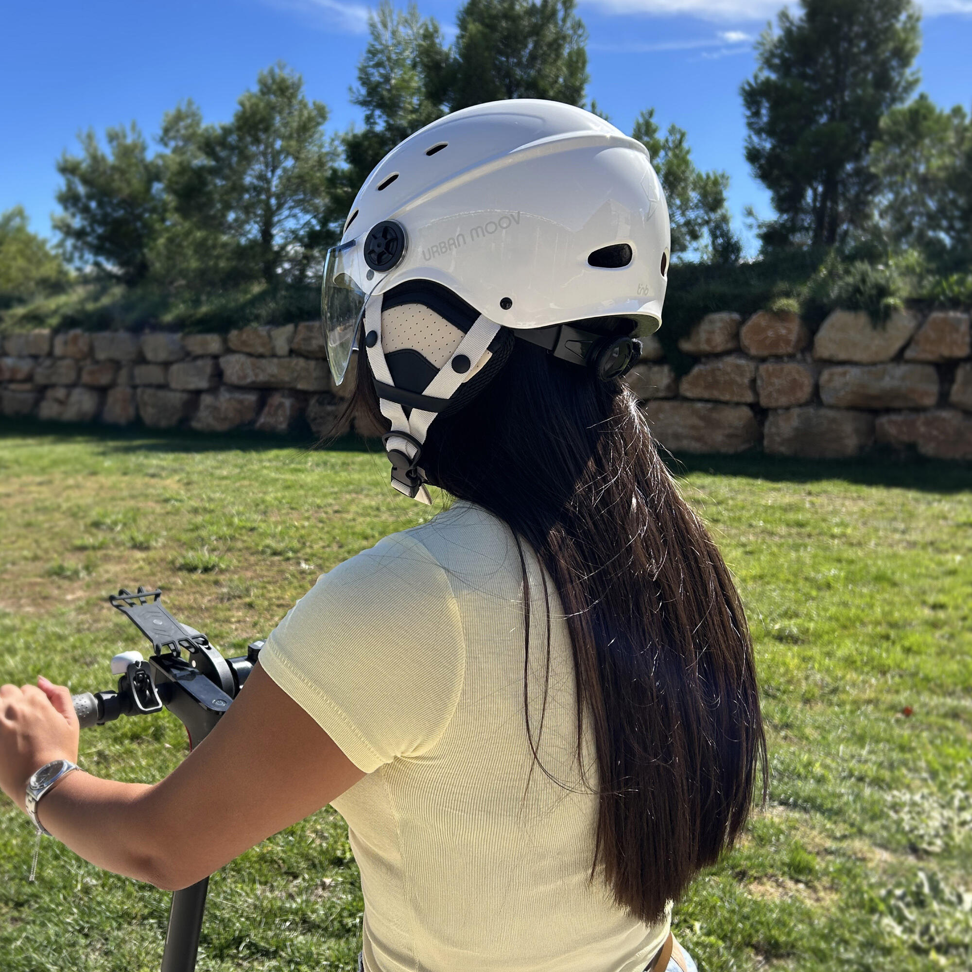 Visor Helm von T'nB mit Visier Größe L (Kopfumfang 58-62 cm) - weiß 5/6