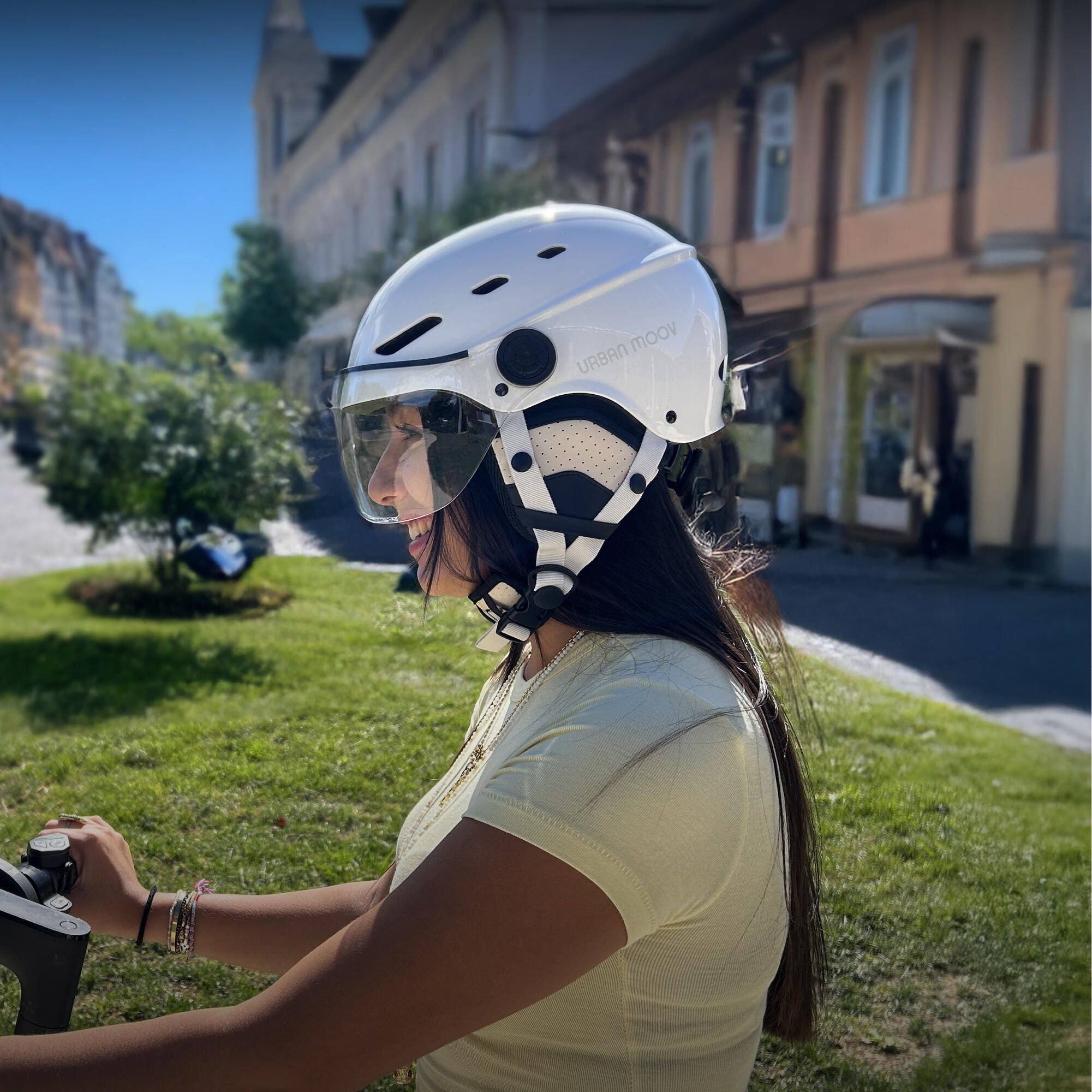 T'nB - Visor Helm mit Visier Größe M (Kopfumfang 54-58 cm) - weiß 4/6