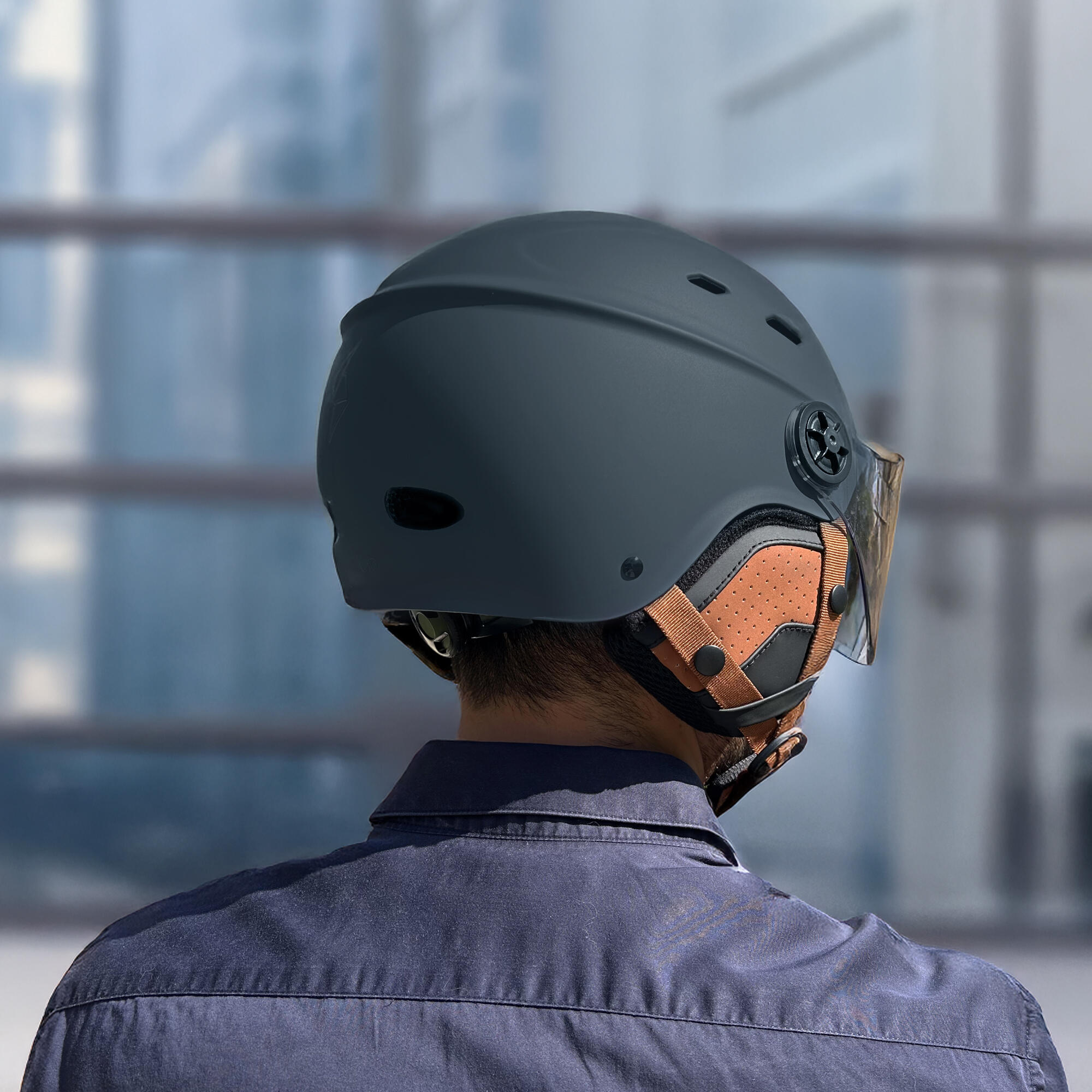 T'nB - Casque Visor avec visière Taille M (tour de tête 54-58 cm) - bleu 4/7