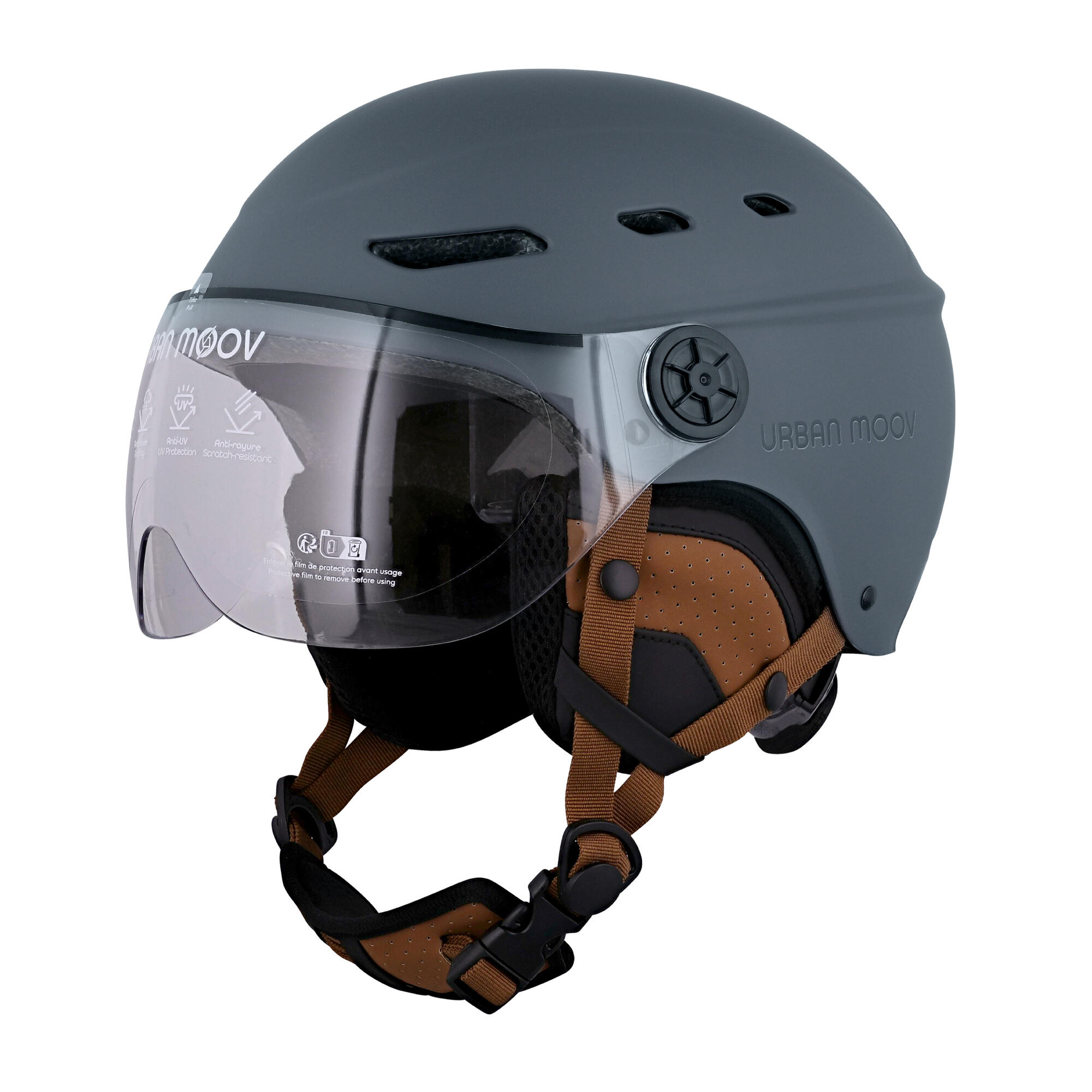 Kask Visor T'nB z daszkiem Rozmiar M (obwód głowy 54-58 cm) - niebieski