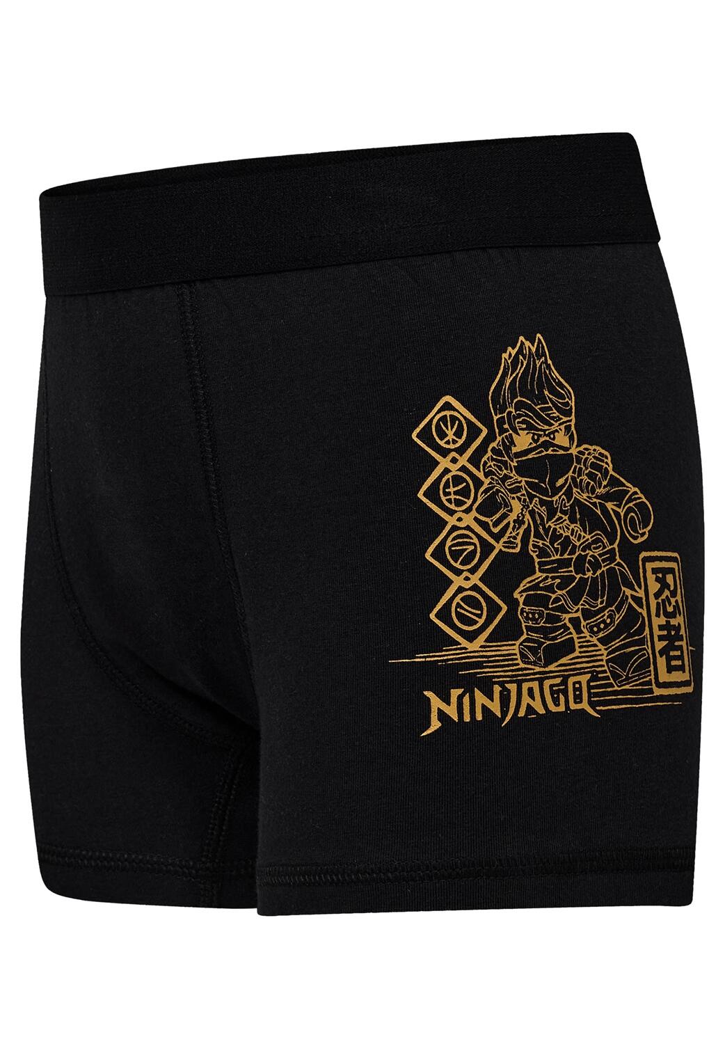 Bokserki Chłopięce 3 Sztuki LEGO Ninjago Aiko202 Czarne 3/3