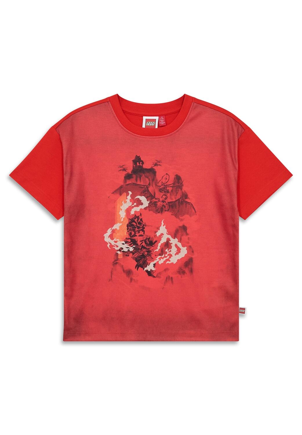 Koszulka Chłopięca LEGO Ninjago Taj203 Czerwona 1/2