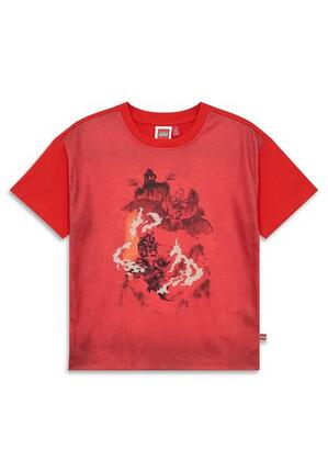 Koszulka Chłopięca LEGO Ninjago Taj203 Czerwona
