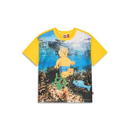 Koszulka Chłopięca LEGO Taj218 Żółta