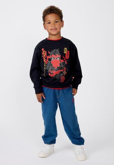 Bluza Bawełniana Chłopięca LEGO Ninjago Sian205 Czarna