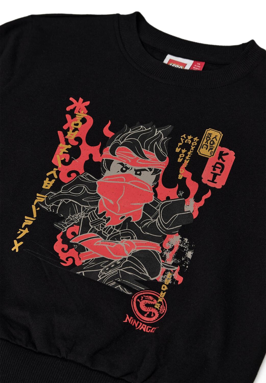 Bluza Bawełniana Chłopięca LEGO Ninjago Sian205 Czarna 4/4