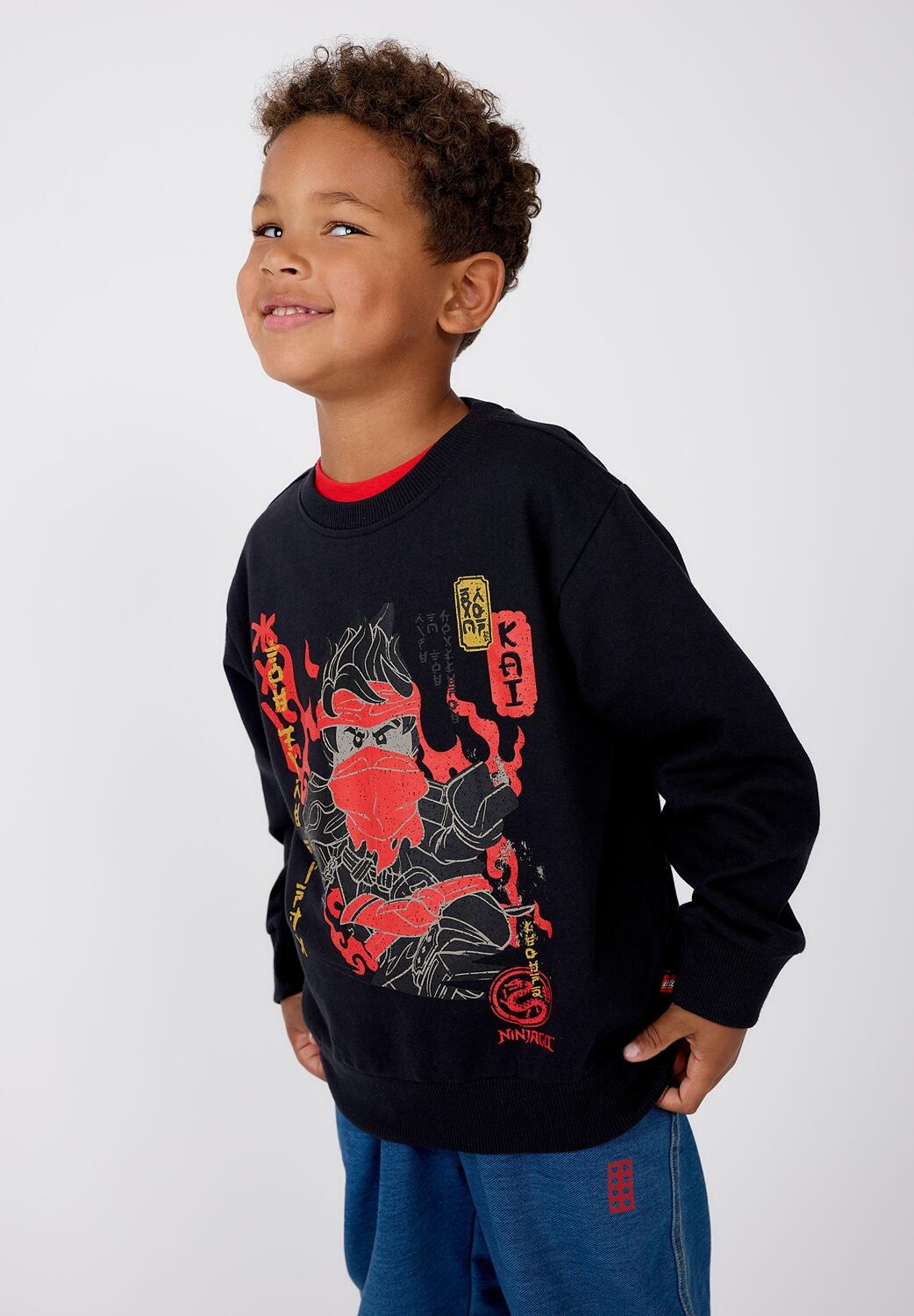 Bluza Bawełniana Chłopięca LEGO Ninjago Sian205 Czarna