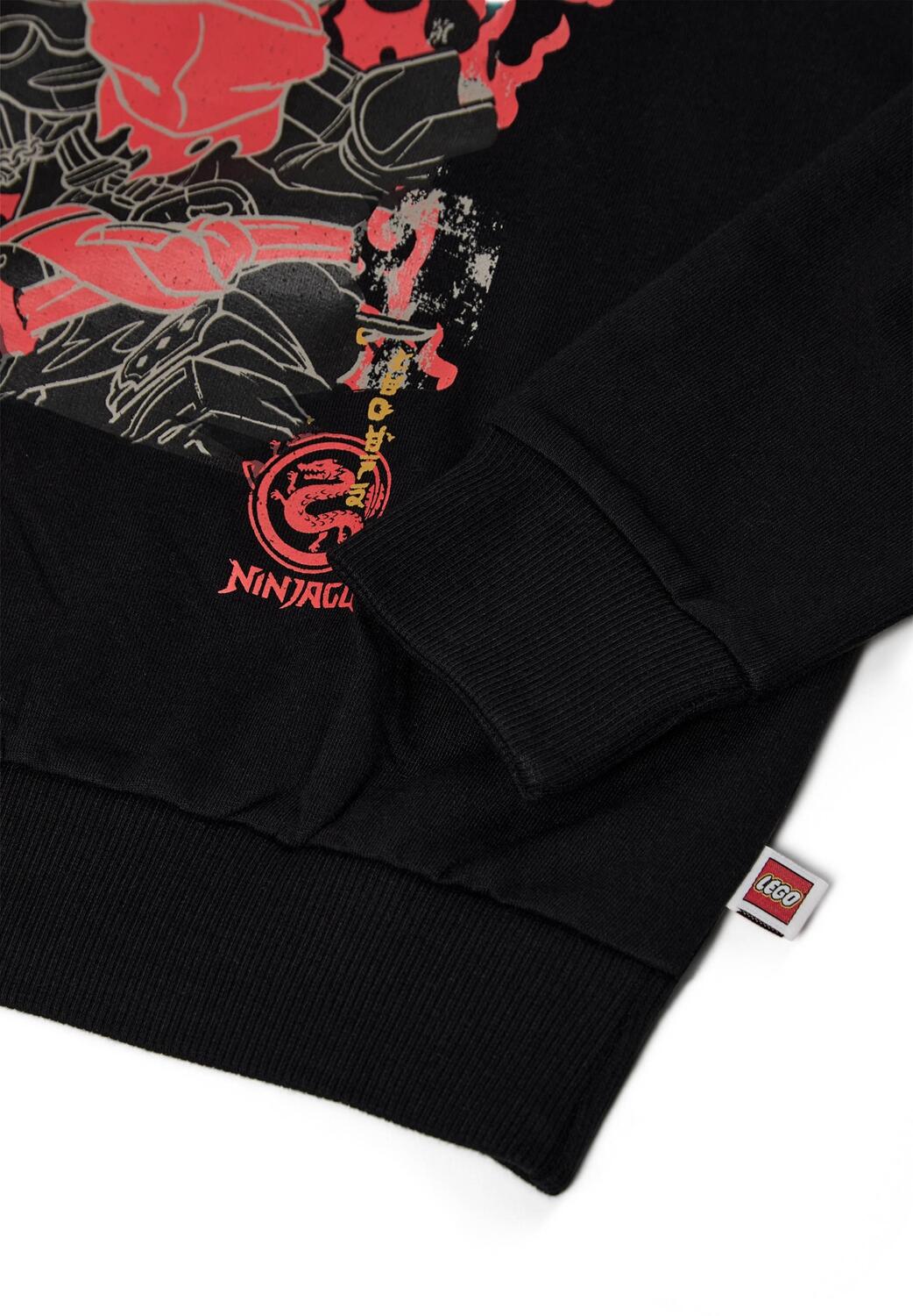 Bluza Bawełniana Chłopięca LEGO Ninjago Sian205 Czarna 3/4