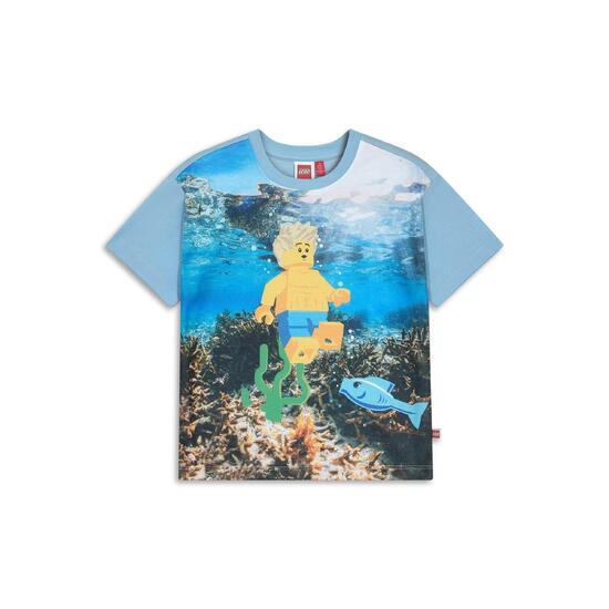 Koszulka Chłopięca LEGO Taj218 Niebieska
