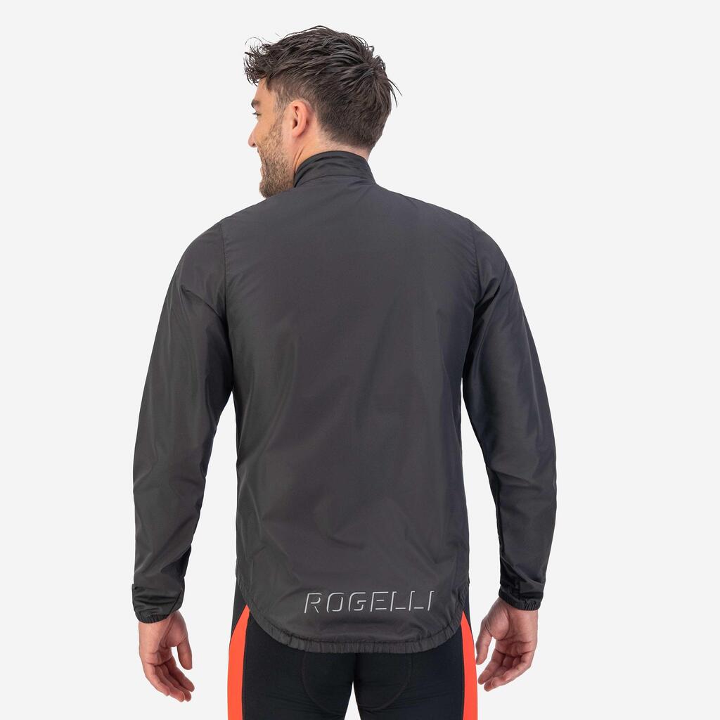 Men's Cycling Wind Jacket Windproof Packable Core Black