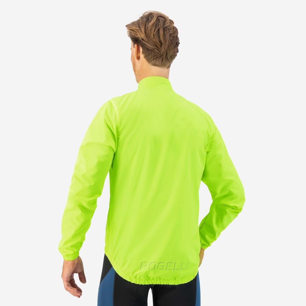 Men's Cycling Wind Jacket Windproof Packable Core Yellow
