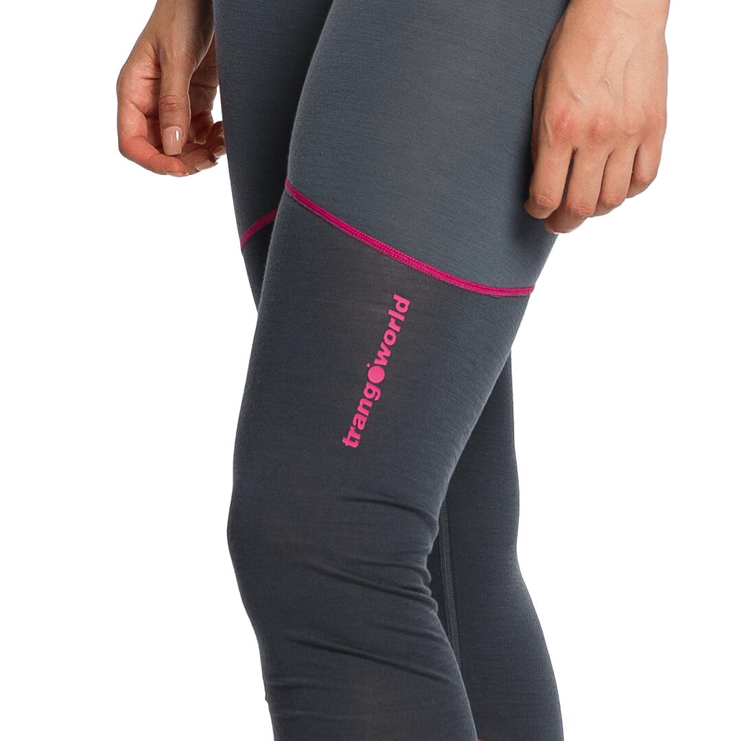 Leggings para Mujer Trangoworld Escarra Gris/Gris 3/4