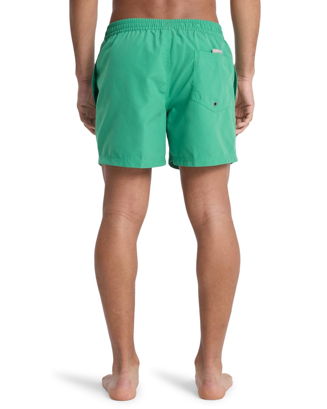 Short de bain EVERYDAY SOLID VOLLEY 15" Vert Homme 3/4