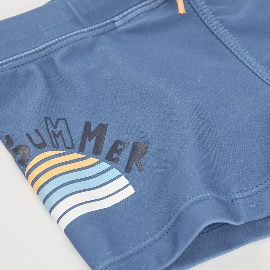 Bañadores de verano de gimnasia kids niño boboli azul 3/4