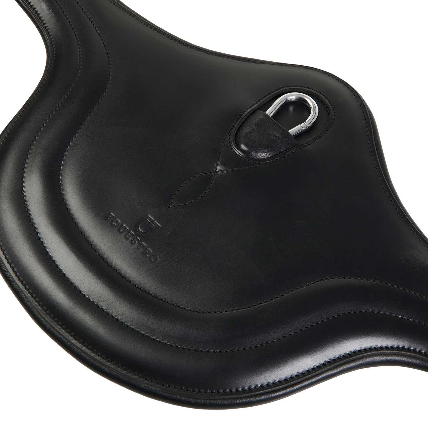 Cincha de salto en cuero con refuerzos protectores 4/6
