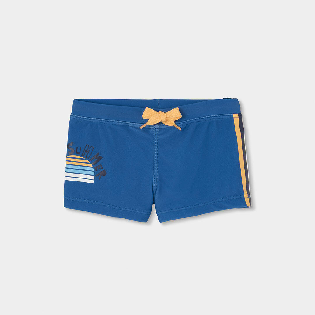 Bañadores de verano de gimnasia kids niño boboli azul 1/4