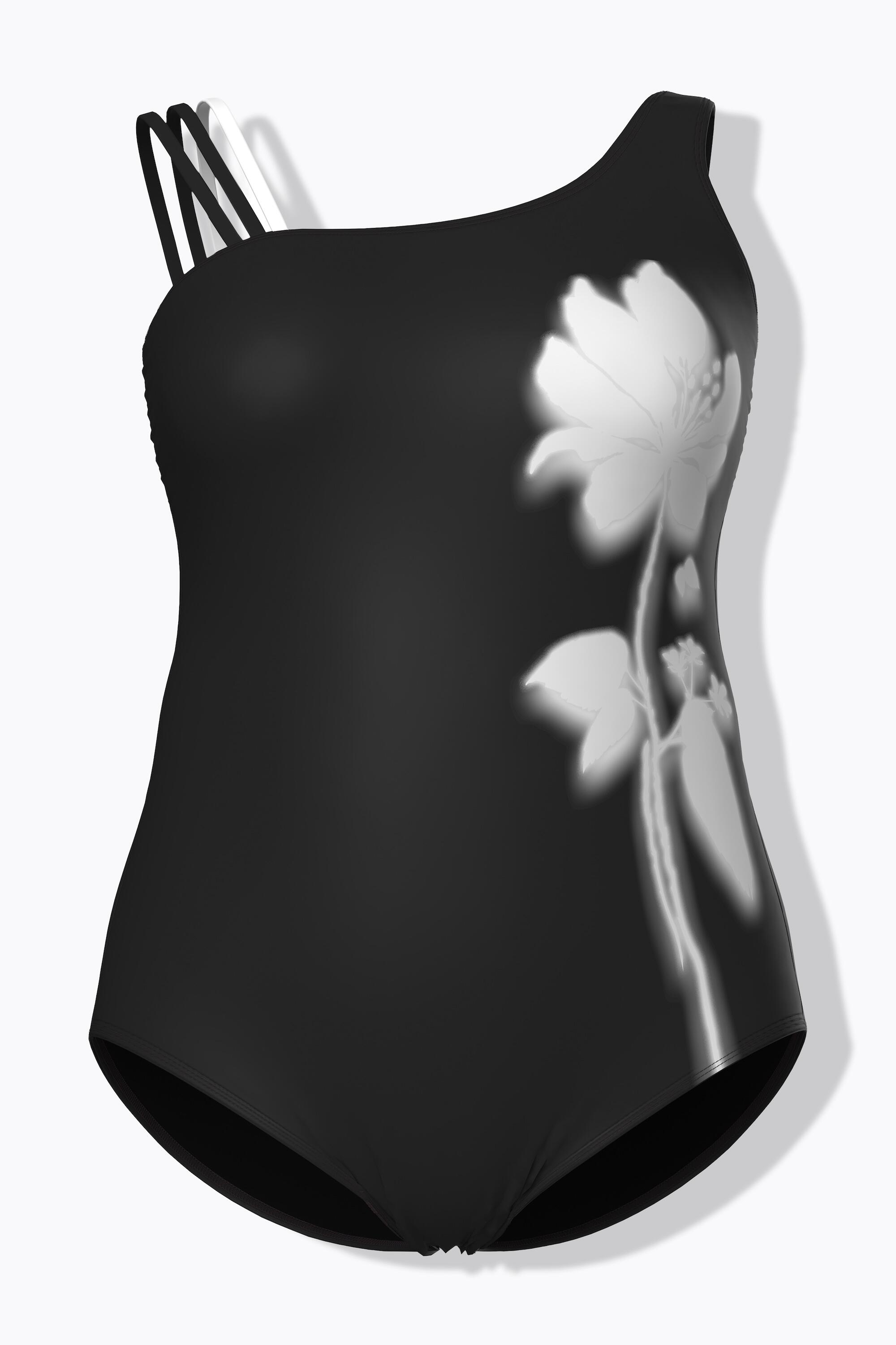 Femme Maillot de bain à fleurs avec bonnets souples et décolleté rond 7/7