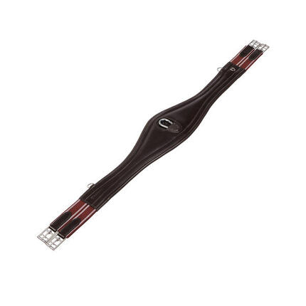 Sangle bavette de saut en cuir avec bandes élastiques