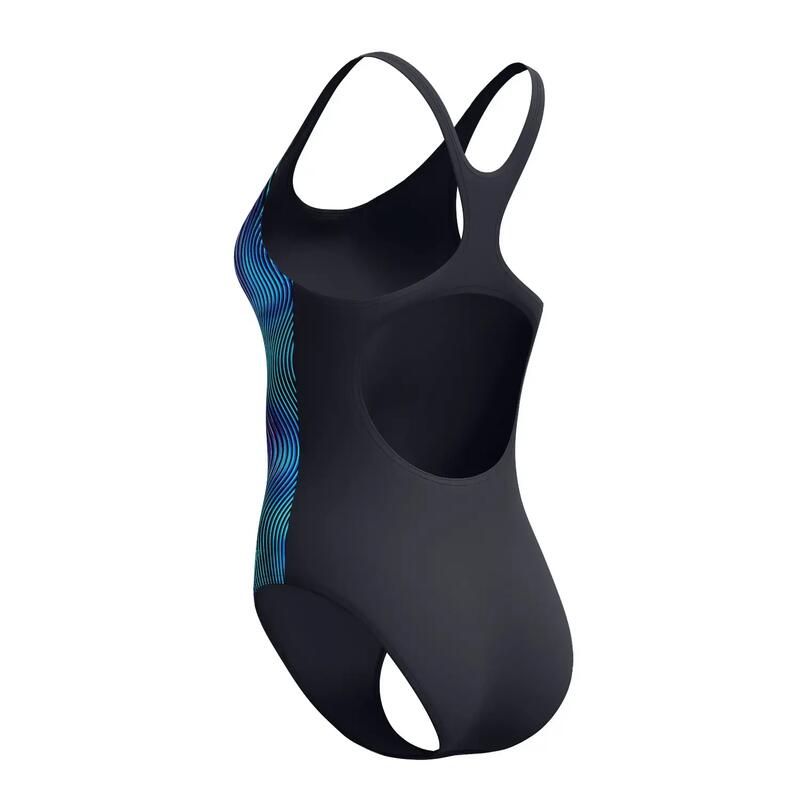 Speedo Dames Badpak Sprint Medalist Zwart/Turquoise