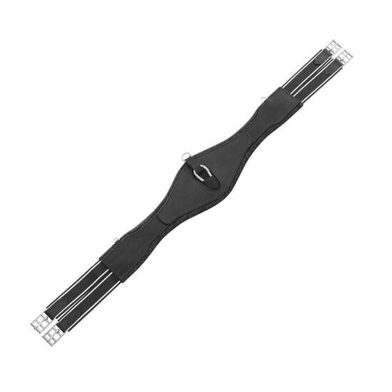 Sangle bavette de saut en cuir façonné