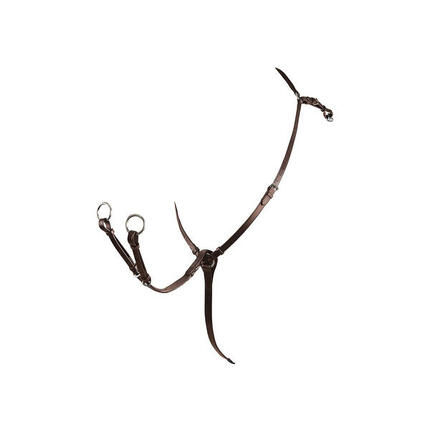 Pectoral de chasse avec fourchette en cuir