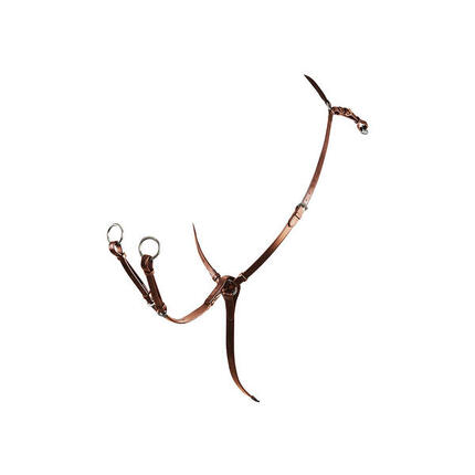 Pectoral de chasse avec fourchette en cuir