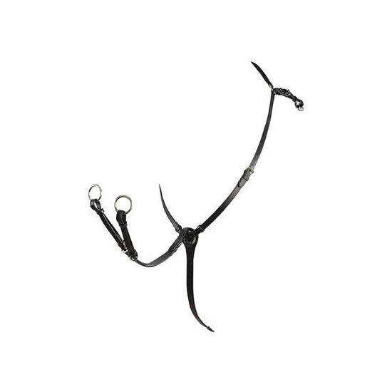 Pectoral de chasse avec fourchette en cuir