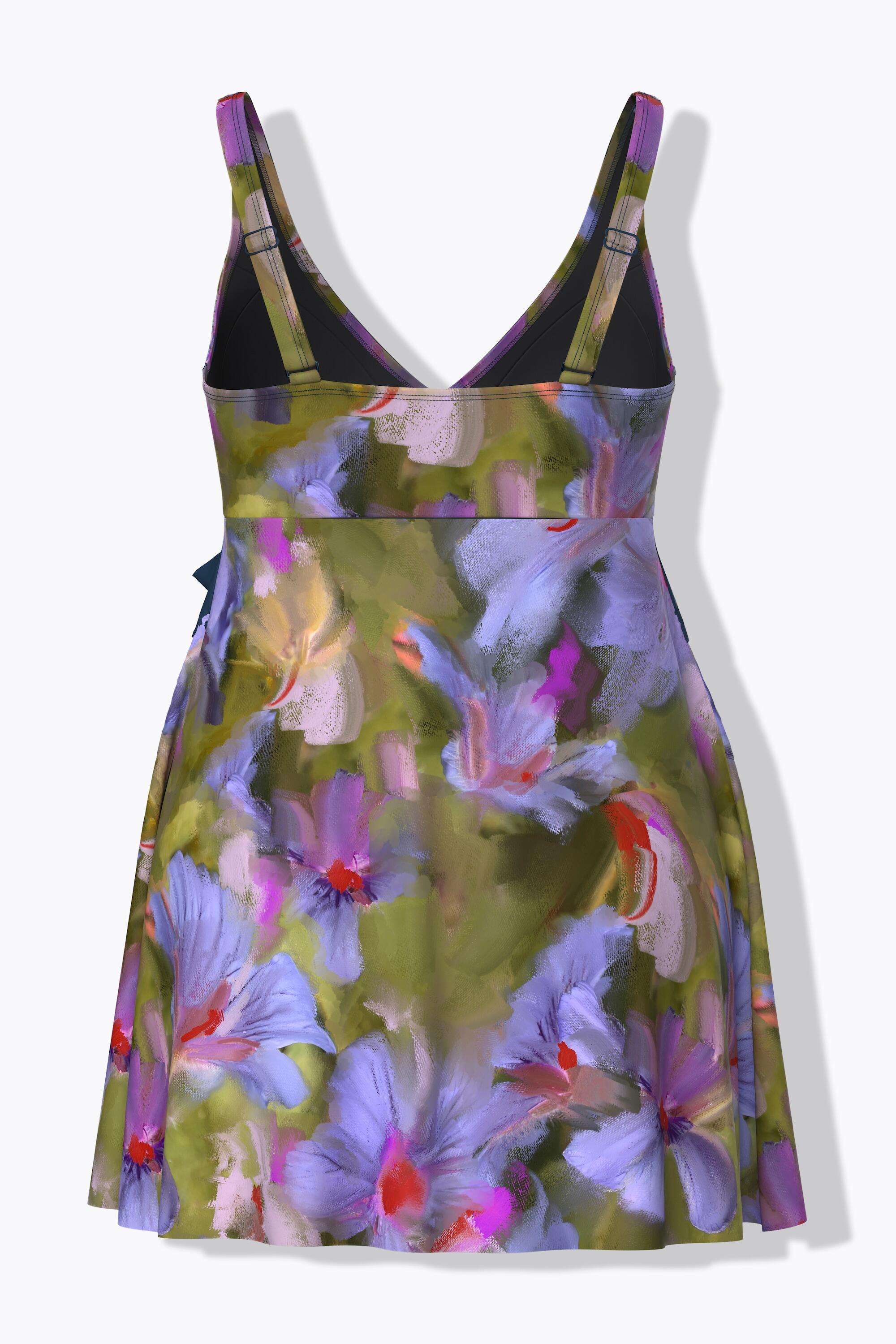 Femme Robe de bain à fleurs bonnets souples 7/7
