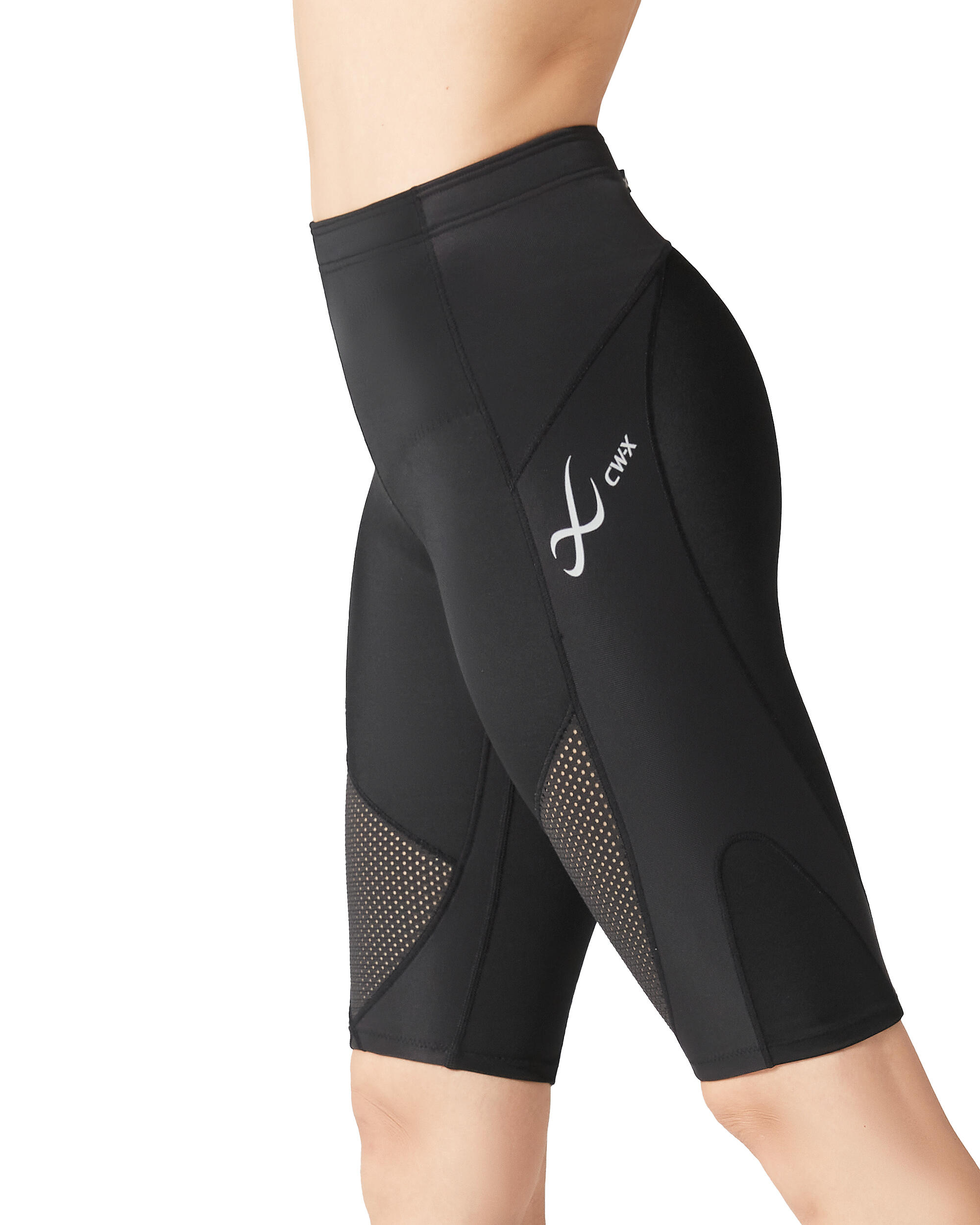Stabilyx  Compressiebroek kort  Dames  core ondersteuning  Zwart S 4/8