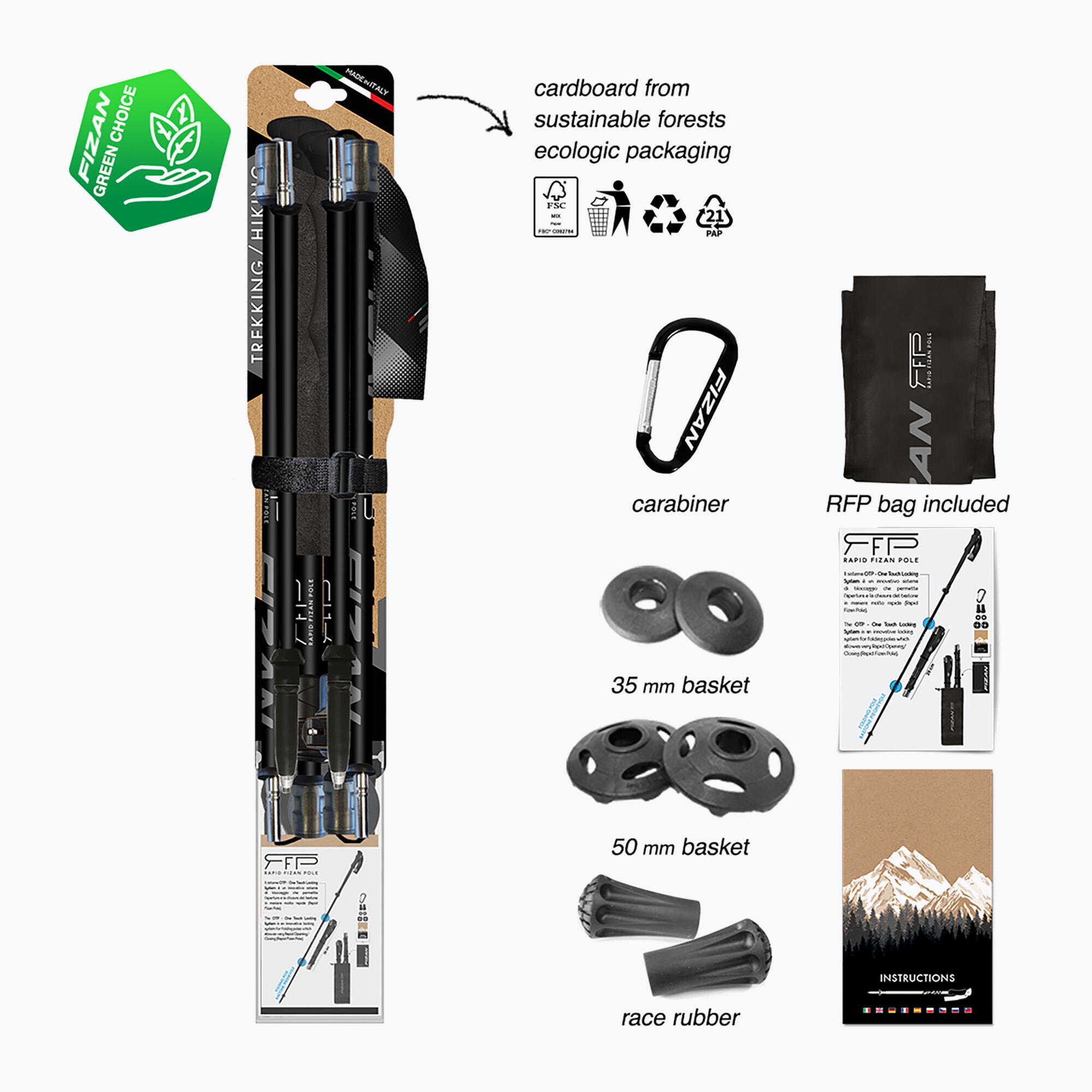 Fizan RFP Touring trekkingstokken 5/7