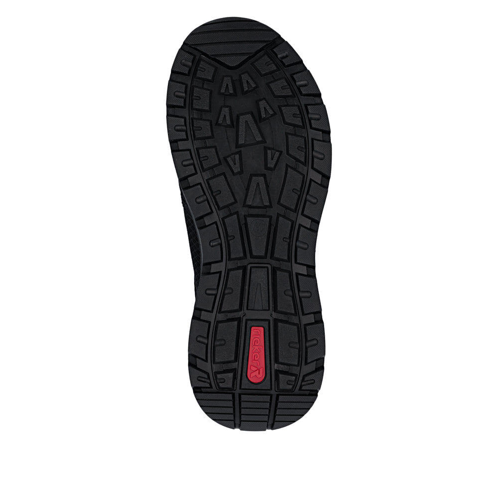 Rieker Herren Slipper Slipper Freizeit bequem Memory-Foam 06152-00 Black 3/5