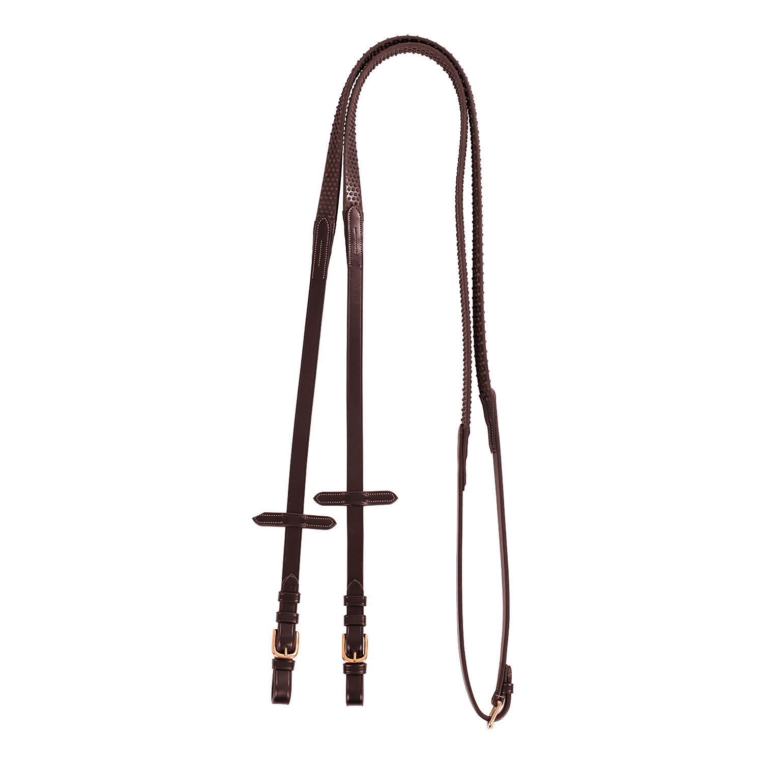 Redini per testiera inglese cuoio e gomma fibbie rose gold 3/3