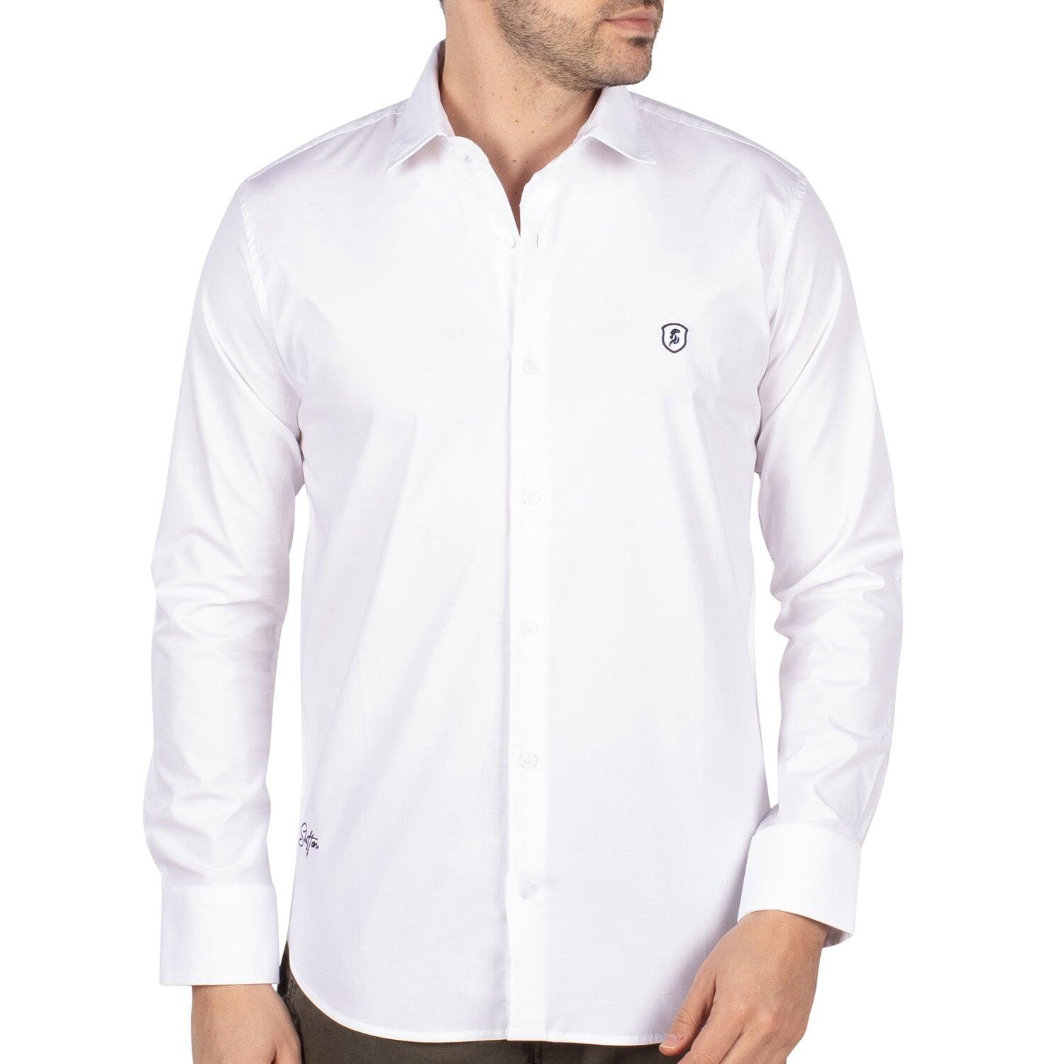 Chemise unie script homme 1/5
