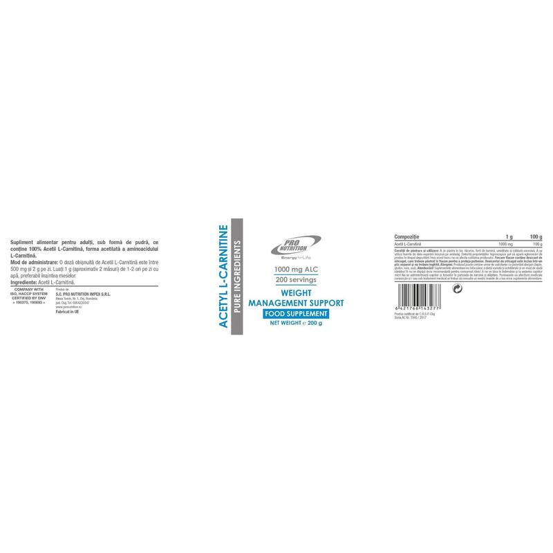 Acetyl L-Carnitine, 200g
