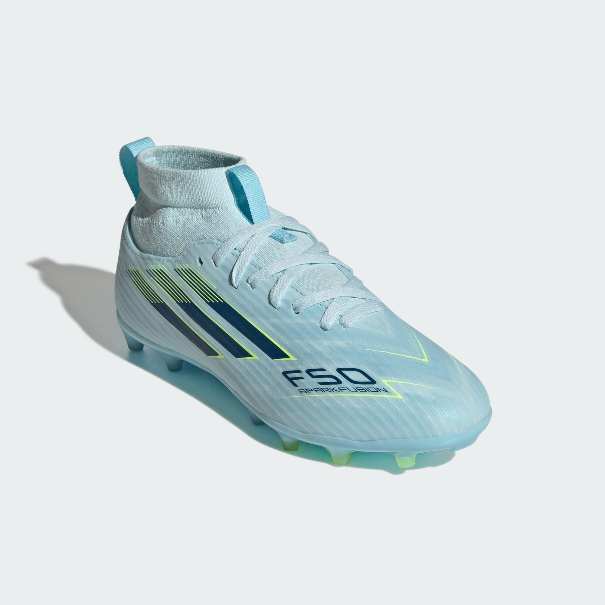 Botas de Futebol de Cano Médio F50 SPARKFUSION LEAGUE — Piso Firme/Piso 4/7