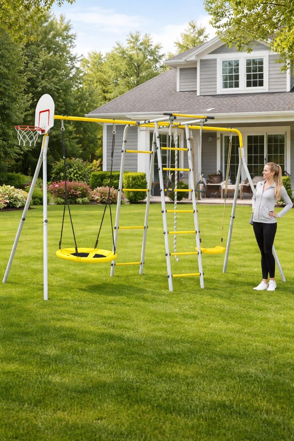 Structure d’escalade W‑Plus pour jardin 3/7