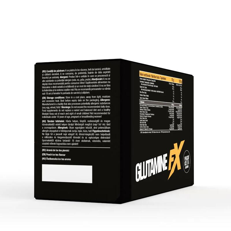 Băutură Efervescentă, Glutamine FX, 25 Plicuri X 15g