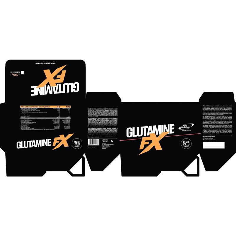 Băutură Efervescentă, Glutamine FX, 25 Plicuri X 15g