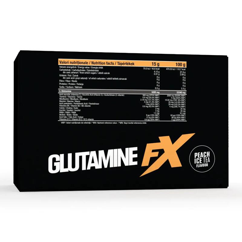 Băutură Efervescentă, Glutamine FX, 25 Plicuri X 15g