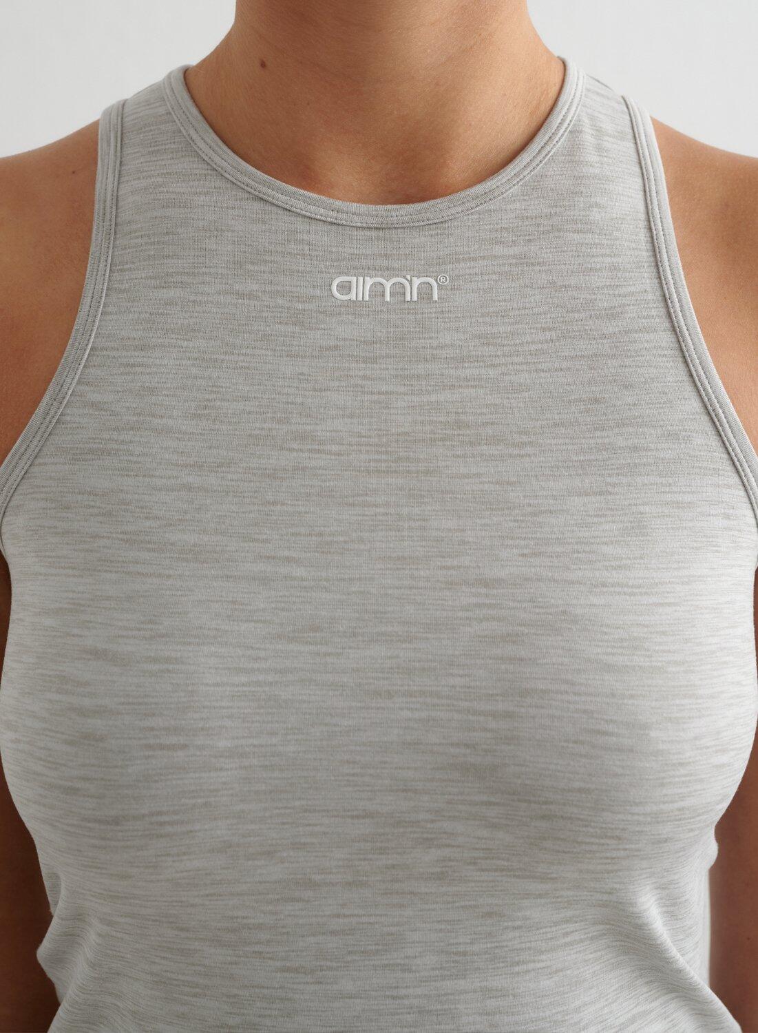 Femme Débardeur Doux Évacuant l'humidité Gris Mélangé 5/6