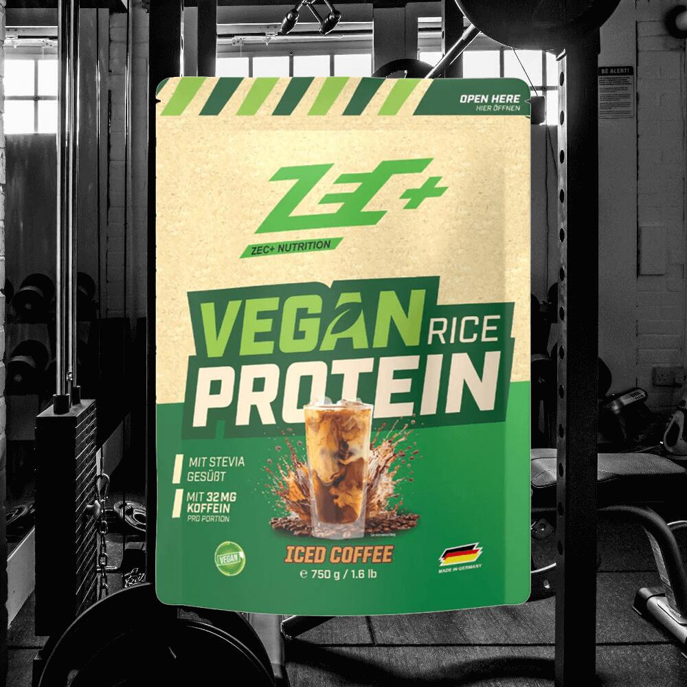 Zec+ Vegan Rice Protein (750g) Iced Coffee - Protéines - Protéines végétaliennes 2/3