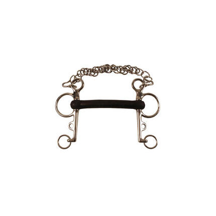 Pelham inox complet caoutchouc rigide