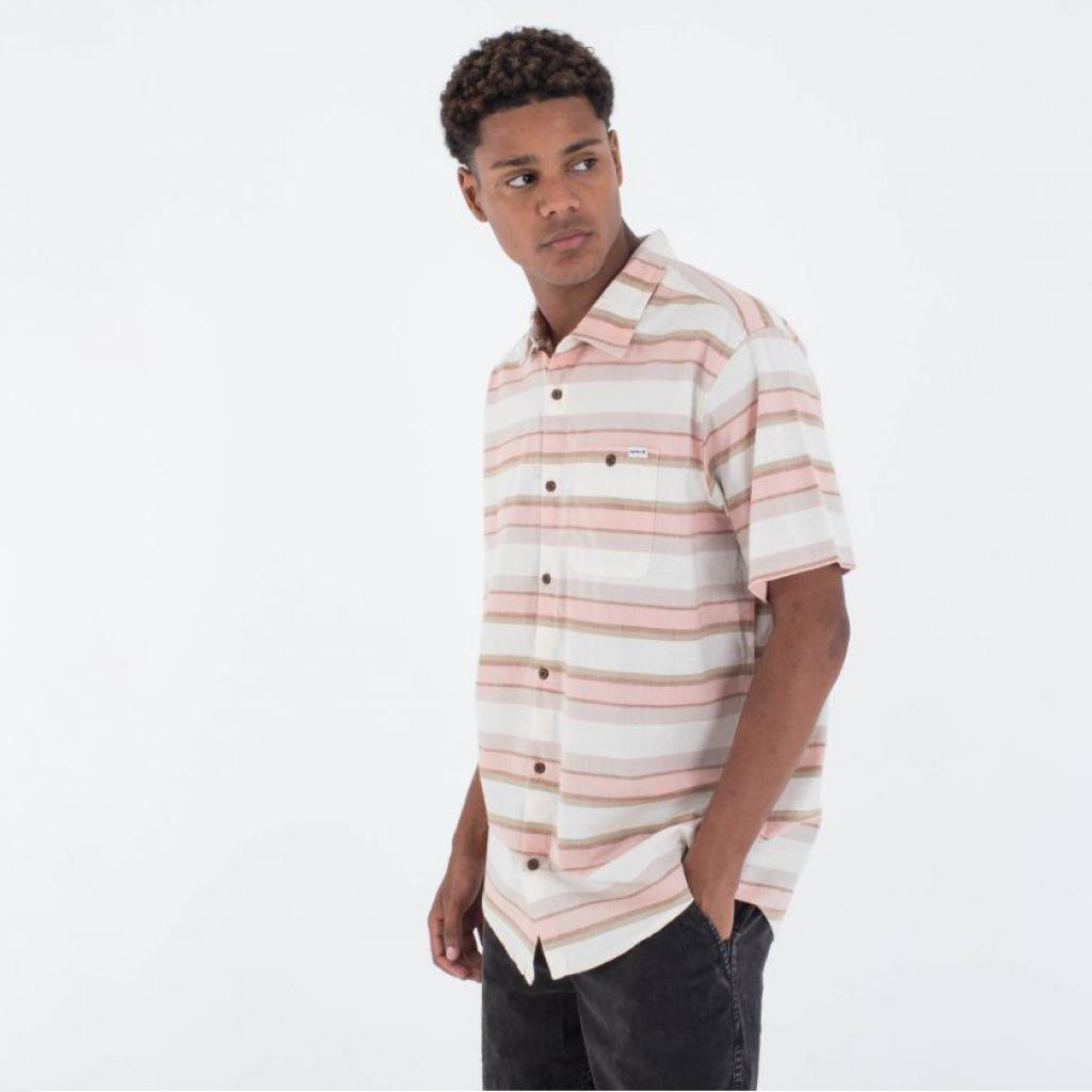 Camisas Hombre Hurley Oao Lido Stripe Ss 3/5