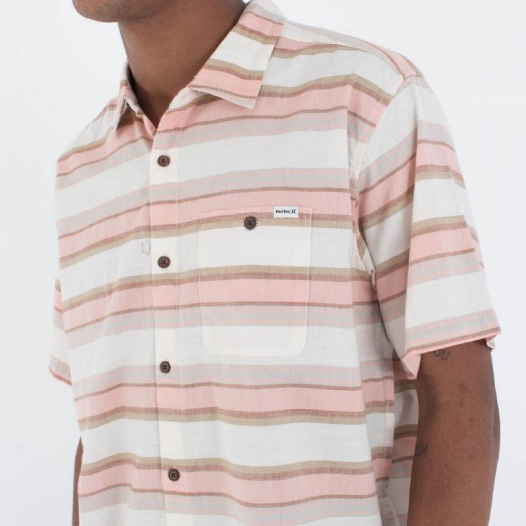 Camisas Hombre Hurley Oao Lido Stripe Ss 4/5